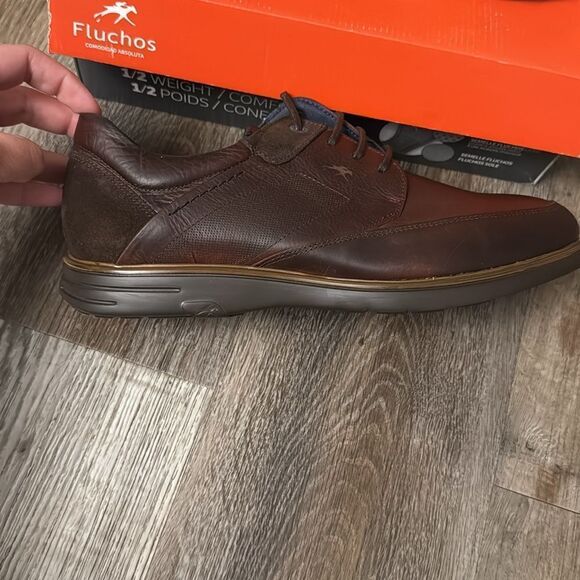 Fluchos Thunder F0337 Lace-Up Leather Brown Boot Mens Size EU 44, US11 - Picture 3 of 6